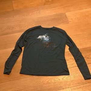 Under Armour Men's Long Sleeve Graphic Tee - Teal Blue